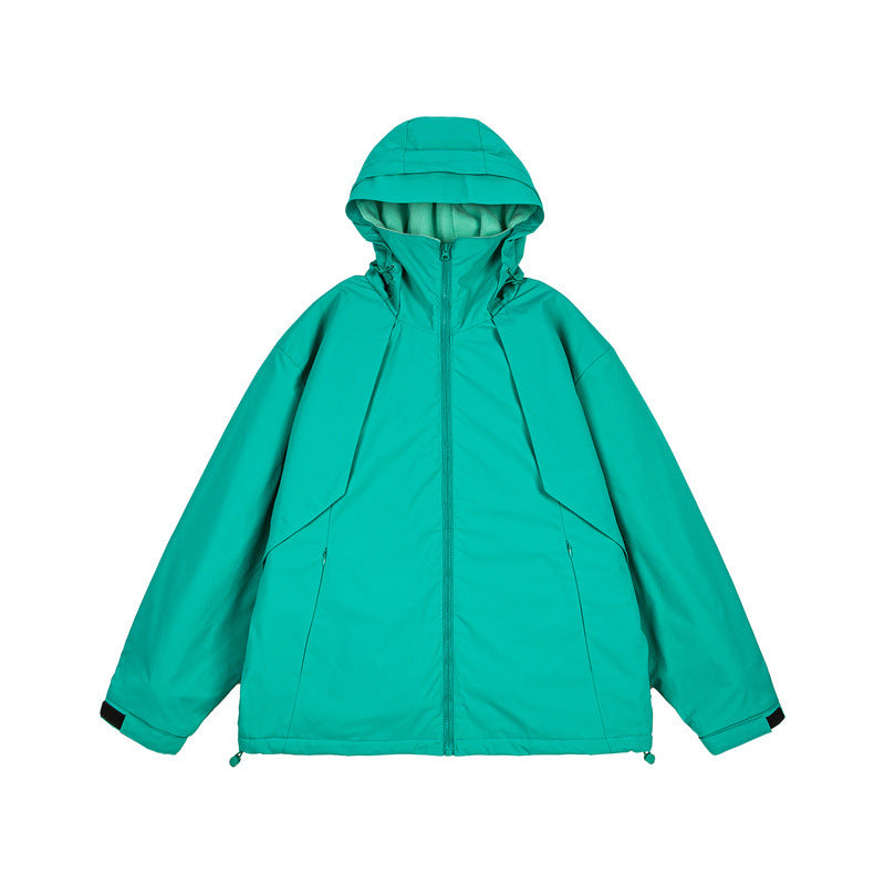 Outdoor Casual Sporty Parka Jacket  Unisex Cotton Coat