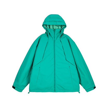 Outdoor Casual Sporty Parka Jacket  Unisex Cotton Coat