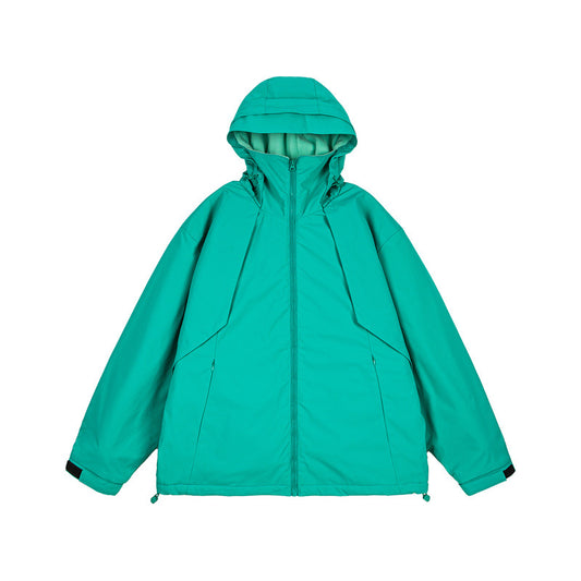 Outdoor Casual Sporty Parka Jacket  Unisex Cotton Coat