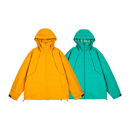 Outdoor Casual Sporty Parka Jacket  Unisex Cotton Coat