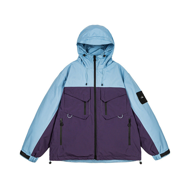 Outdoor Mountaineering Down Jacket for Men and Women, Couples 3-in-1 Ski Jacket