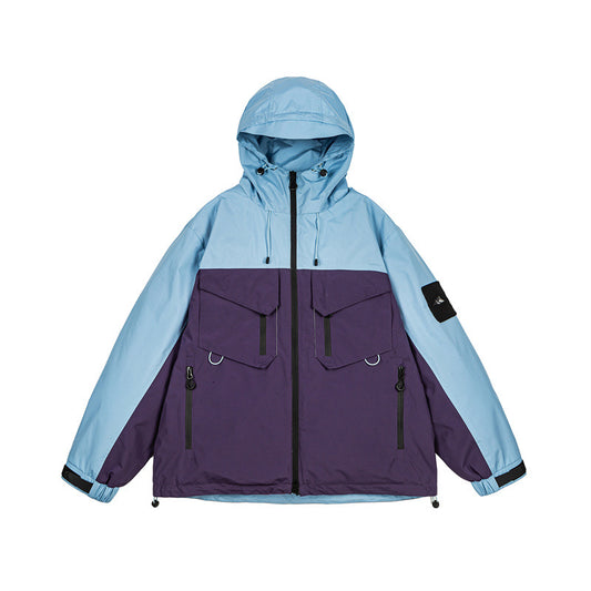 Outdoor Mountaineering Down Jacket for Men and Women, Couples 3-in-1 Ski Jacket